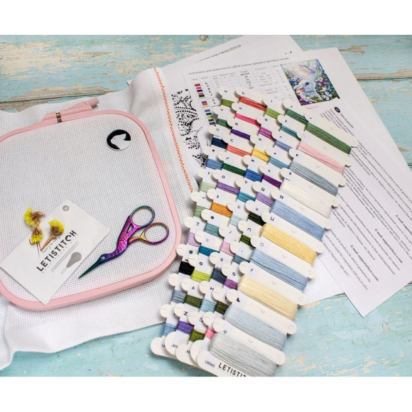 Набор для вышивания LETI арт. L8054 Летнее великолепие 24х19 см