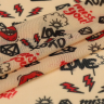 Сетка стрейч арт.TBY-908209 90г/м? с принтом тату Губы ш.150см цв.св.бежевый уп.3м