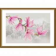 Набор для вышивания бисером НОВА СЛОБОДА арт.ДК3248 Весна в городе 50х34 см