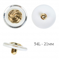 Пуговицы пластик TBY.J.1830 цв.07 белый 34L-21,6мм, на ножке, 36шт Пуговицы пластик TBY.J.1830 цв.07 белый 34L-21,6мм, на ножке, 36шт