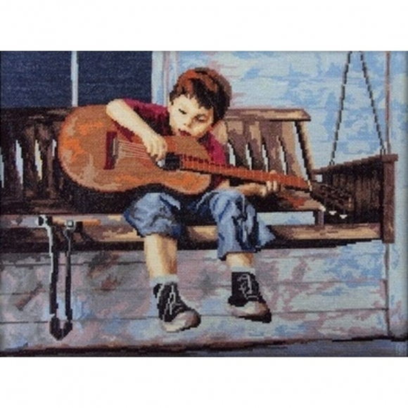 Набор для вышивания мулине НИТЕКС арт.0104 Звуки музыки 42х31 см