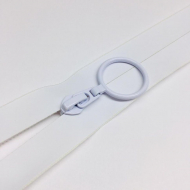 Молния спираль №7 н/р 18см водостойкая D501 белый кольцо Молния спираль №7 н/р 18см водостойкая D501 белый кольцо