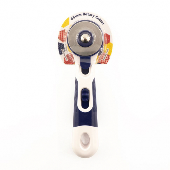 194715_Нож раскройный круглый, 45 мм, цвет синий