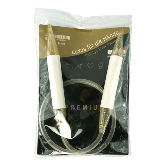 96400_Спицы, круговые, пластик, addiChampagner №20, 80 см