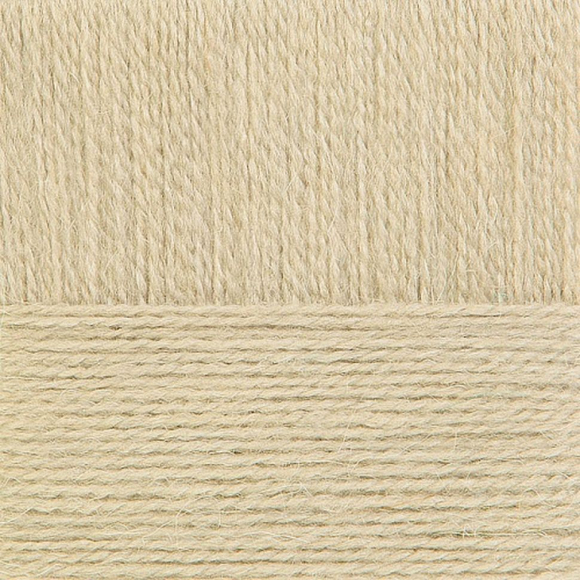 Пряжа для вязания ПЕХ Ангорская тёплая (40% шерсть, 60% акрил) 5х100г/480м цв.043 суровый лен