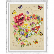 Набор для вышивания ЧУДЕСНАЯ ИГЛА арт.100-144 Сияние сердца 26х34 см Набор для вышивания ЧУДЕСНАЯ ИГЛА арт.100-144 Сияние сердца 26х34 см