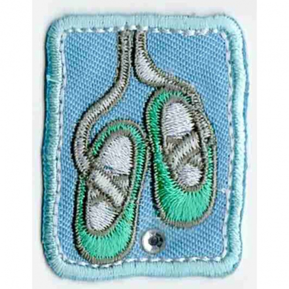 Термоаппликация HKM "Ballerinas gr?n blauer Hintergru"