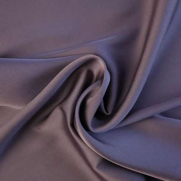 Ткань шелк Армани 90г/м? 97% полиэстер, 3% спандекс шир.145см арт.Р.19168.42 цв.42 т.лиловый рул.30м