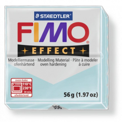 FIMO Effect полимерная глина, запекаемая в печке, уп. 56г цв.голубой ледяной кварц, арт.8020-306