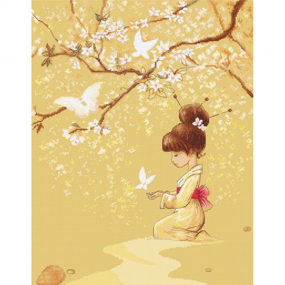 Набор для вышивания LUCA-S арт. B1145 Бабочки 32х41 см