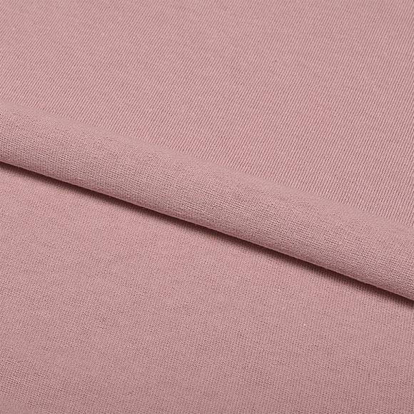 Ткань трикотаж Кулирка хлопок 145г опененд 100+100см пыльная роза уп.6м