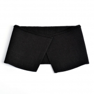 Воротник для поло, х/б 100% Россия DTP-1040 цв.черный разм.10х40 см (±1) уп.10шт