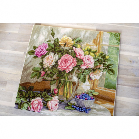 Набор для вышивания LUCA-S арт. B588 Натюрморт с голубикой 41х38 см