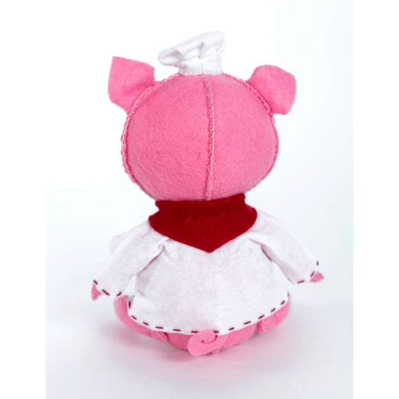 Набор для изготовления игрушки из фетра арт.ПФЗД-1011 Поросенок Пекарь 15,5 см