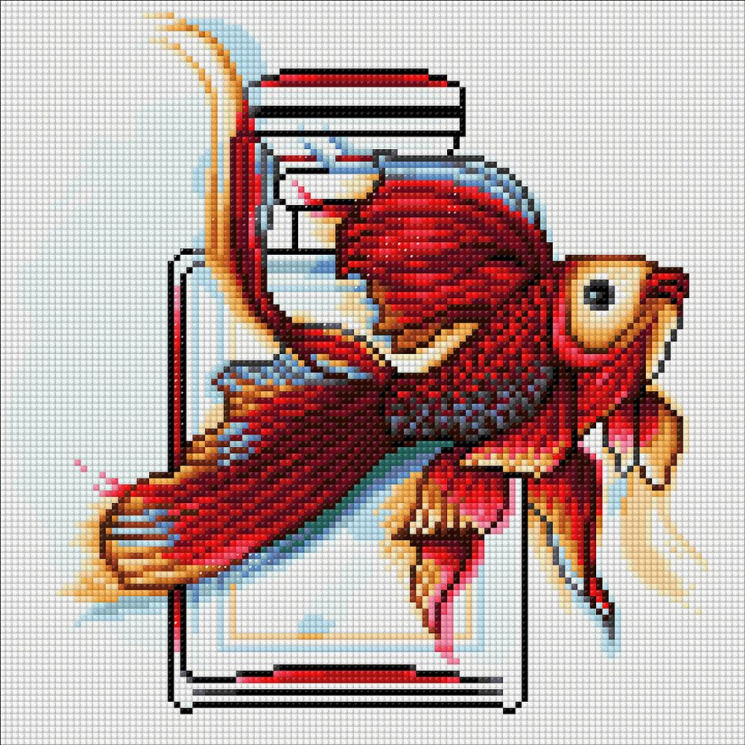 Кристальная мозаика на холсте ФРЕЯ арт.ALVA-30 Загадай желание 30х30 см