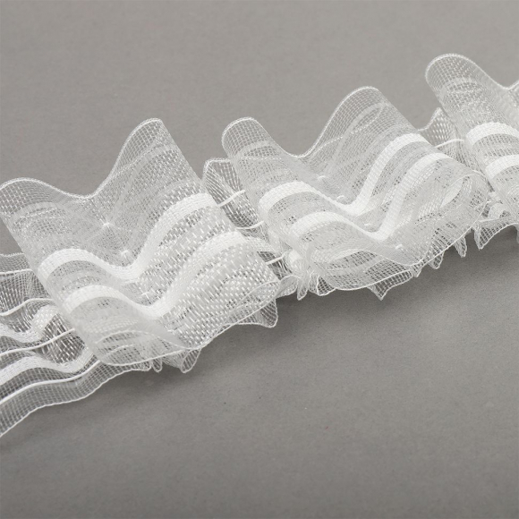 Лента шторная 60мм сборка бант арт.П-093М цв.прозрачный уп.50м