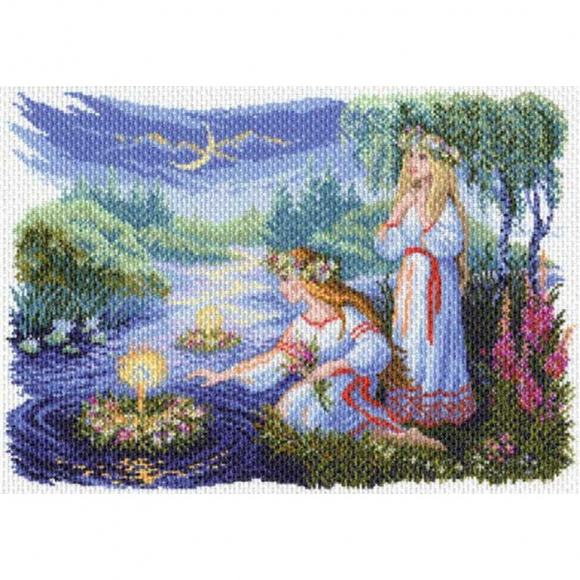 Рисунок на канве МАТРЕНИН ПОСАД арт.37х49 - 1628 Ночь на Ивана Купалу