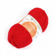 Пряжа для вязания ПЕХ Бисерная (100% акрил) 5х100г/450м цв.006 красный