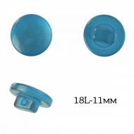 Пуговицы пластик арт.TBY.383.11.PBL цв.голубой перламутр, 18L-11мм, на ножке, 200шт