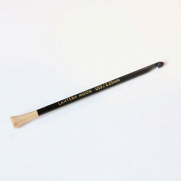 350621 Knit Pro Крючок для ремонта Lantern Moon 3,25мм/7,5см, эбеновое дерево, черный