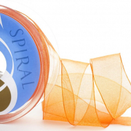 19261_Лента органза SAFISA 15 мм, 25 м, цвет 61, алый