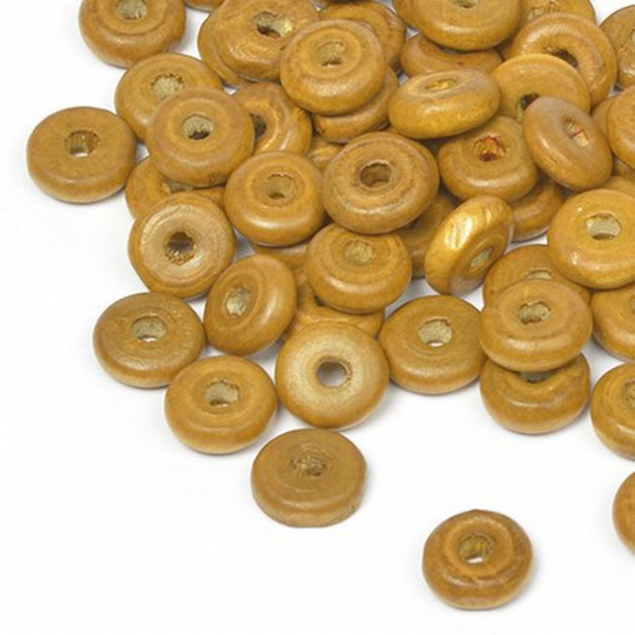 Бусины деревянные MAGIC HOBBY арт.MG-B 482 цв.2 св.коричневый уп.40г 4х10мм, in ?2 мм 210±3 шт