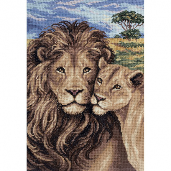 Набор для вышивания PANNA арт. J-1709 Рожденные свободными 25,5х37,5 см