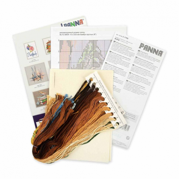 Набор для вышивания PANNA арт. J-1709 Рожденные свободными 25,5х37,5 см