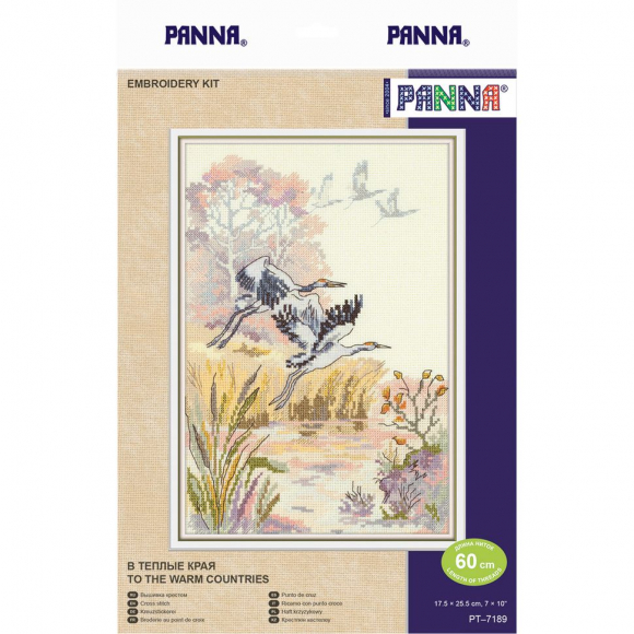 Набор для вышивания PANNA арт. PT-7189 В теплые края 17,5х25,5 см