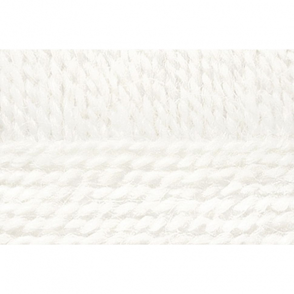 Пряжа для вязания ПЕХ Осенняя (25% шерсть, 75% ПАН) 5х200г/150м цв.001 белый