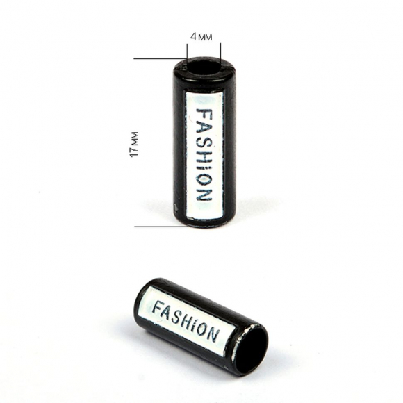 Наконечник для шнура металл TBY TC13 отв.4мм цв.черный уп. 50шт