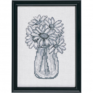 Набор для вышивания PERMIN арт.13-0415 Маргаритки 12х17 см