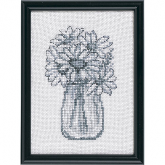 Набор для вышивания PERMIN арт.13-0415 Маргаритки 12х17 см Набор для вышивания PERMIN арт.13-0415 Маргаритки 12х17 см