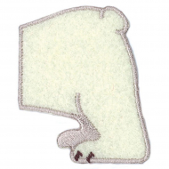 65416_Термоаппликация "Половинка Белого Медведя", 5 штук на блистере