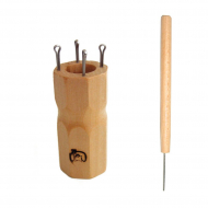 16361_Куколка ромбовидная на 4 крючка, для вязания шнура с иглой в комплекте