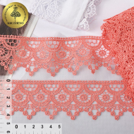 Кружево гипюр KRUZHEVO арт.TR.8GB4576 шир.45мм цв.08 розовый, уп.9м