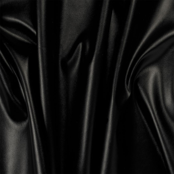 Кожа на трикотаже PU 220 г/м? шир.137 см арт.TBY.Lth.3129.1 цв.01 черный рул.25м