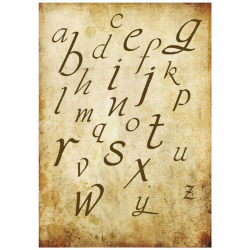 103792_Бумага рисовая мини - формат "Алфавит"