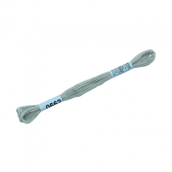 Нитки для вышивания Gamma мулине (0207-0819) 100% хлопок 24 x 8 м цв.0662 св.серый Нитки для вышивания Gamma мулине (0207-0819) 100% хлопок 24 x 8 м цв.0662 св.серый