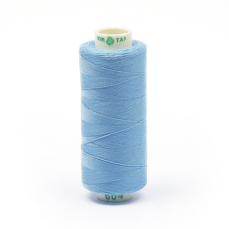 Нитки Dor Tak бытовые 40/2 полиэстер 366м цв.604 голубой