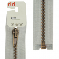 40232_Молния металл разъёмная, 1 замок, AT, 5 мм, 70 см, цвет тесьмы 2118, светло-серый