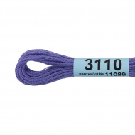 Нитки для вышивания Gamma мулине (3071-3172) 100% хлопок 24 x 8 м цв.3110 т.сиреневый