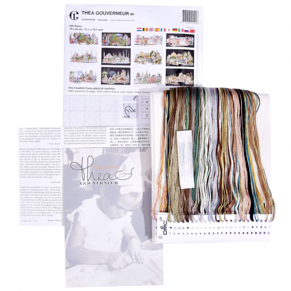 Набор для вышивания "Рим", канва лён 36 ct Набор для вышивания "Рим", канва лён 36 ct