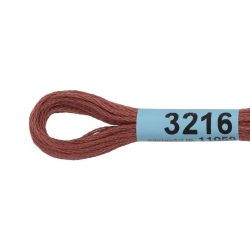 Нитки для вышивания Gamma мулине (3173-6115) 100% хлопок 24 x 8 м цв.3216 коричневый