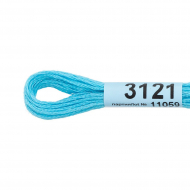 Нитки для вышивания Gamma мулине (3071-3172) 100% хлопок 24 x 8 м цв.3121 голубой