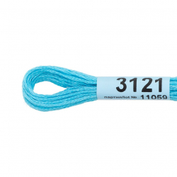 Нитки для вышивания Gamma мулине (3071-3172) 100% хлопок 24 x 8 м цв.3121 голубой