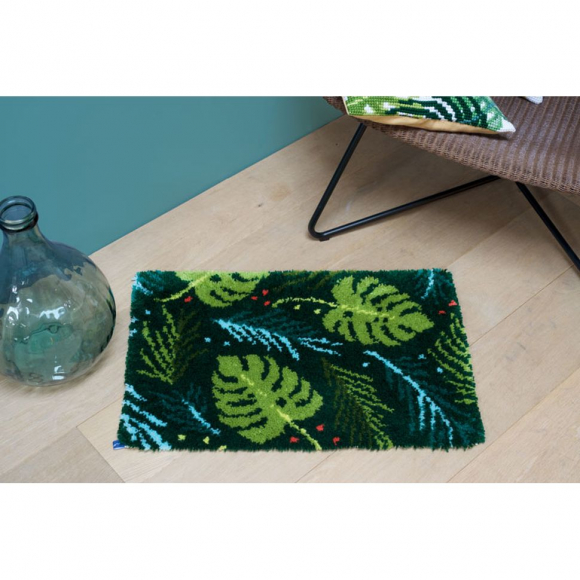 124899_Набор для вышивания коврика "Листья" 124899_Набор для вышивания коврика "Листья"