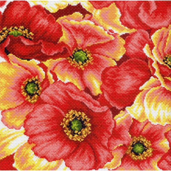 Рисунок на канве МАТРЕНИН ПОСАД арт.41х41 - 1246 Маки