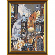 Набор для вышивания мулине НОВА СЛОБОДА арт.РЕ3314 Снег в Городе 28х38 см Набор для вышивания мулине НОВА СЛОБОДА арт.РЕ3314 Снег в Городе 28х38 см