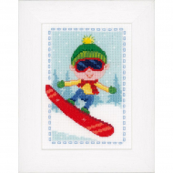 Набор для вышивания VERVACO арт.PN-0147937 Сноубордист 13х18 см